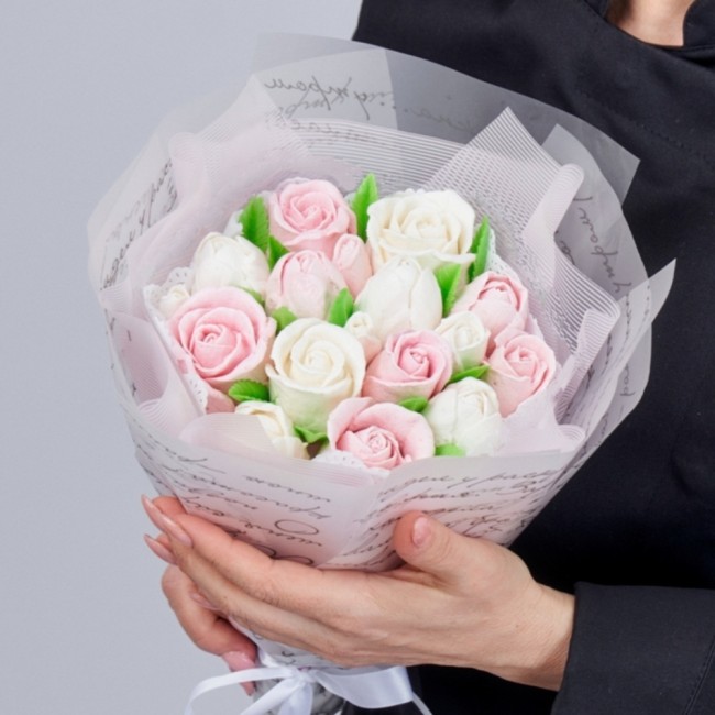 Букет цветов "Зефирный"